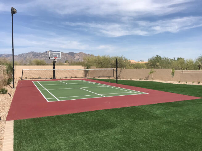 Metro New York Pickleball Court and Basketball Net